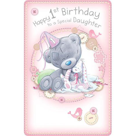 1st Birthday Daughter Me to You Bear Card £2.49